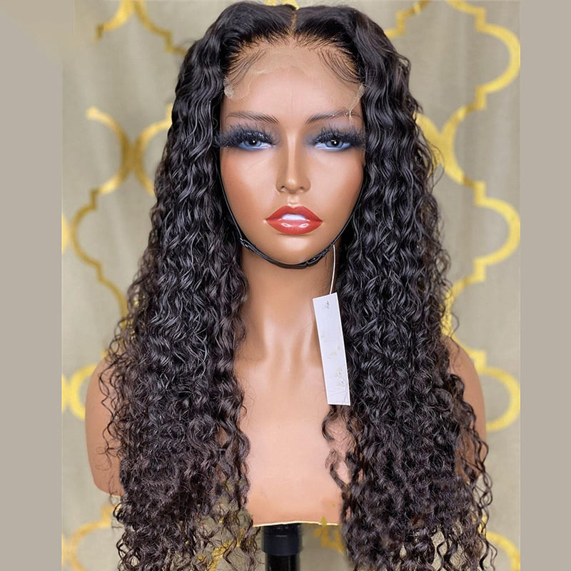 Stylish curly lace wig for natural everyday look/ Chemical Fiber Wig / High-Temp Silk Wig / Women’s Curly Hair Wig / Front Lace Hairpiece / Synthetic Curly Wig / Fashion Lace Wig / Heat Resistant Wig / Ladies Curly Wig / Natural Hairline Wig