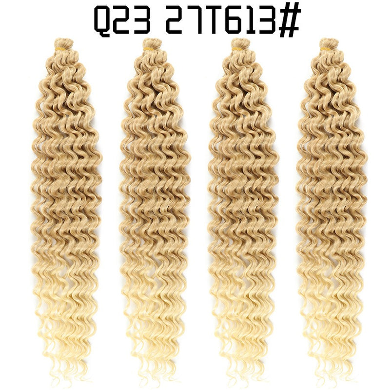 Soft and voluminous deep wave braided hair for women / Deep Wave Braided Hair / Latin Curly Wig / Fluffy Crochet Hair / Curly Braided Wig