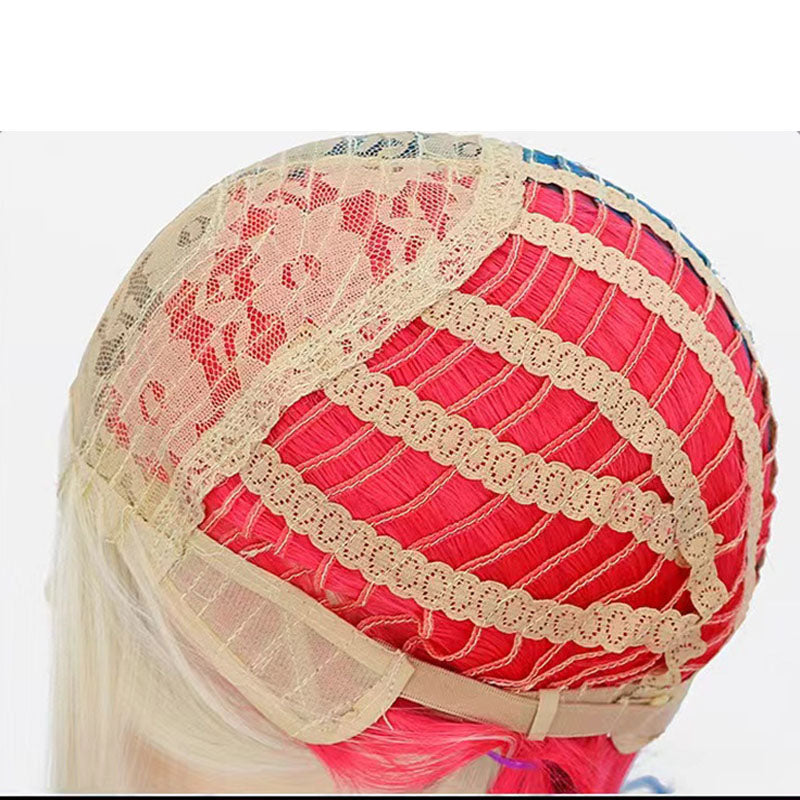High-quality Halloween cosplay wig for festive dress-up / Gradient Costume Wig / Anime Party Wig / Non-Mainstream Wig / Headband Cosplay Wig / Fancy Dress Wig / Gradient Halloween Hair / Unique Cosplay Wig / Amazon Costume Wig / Funky Party Hairpiece