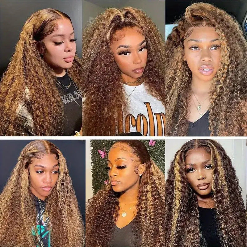 Stylish 13x4 HD transparent lace wig for women