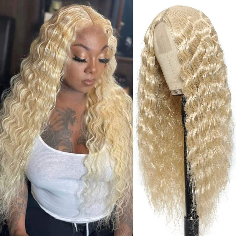 Natural-Looking Deep Wave Lace Wig Hairstyle
