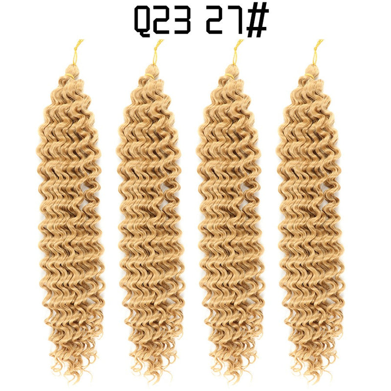 Soft and voluminous deep wave braided hair for women / Deep Wave Braided Hair / Latin Curly Wig / Fluffy Crochet Hair / Curly Braided Wig