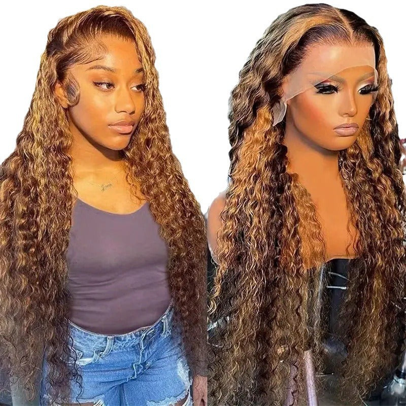 Stylish 13x4 HD transparent lace wig for women