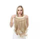 Versatile long curly hair extension suitable for daily wear / Chemical Fiber Wig Piece / Fishline Hair Extension / High-Temp Silk Wig / European American Wig