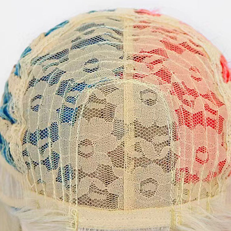 High-quality Halloween cosplay wig for festive dress-up / Gradient Costume Wig / Anime Party Wig / Non-Mainstream Wig / Headband Cosplay Wig / Fancy Dress Wig / Gradient Halloween Hair / Unique Cosplay Wig / Amazon Costume Wig / Funky Party Hairpiece