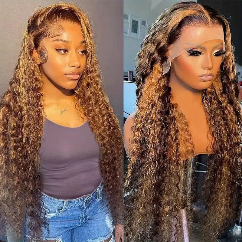 Stylish 13x4 HD transparent lace wig for women