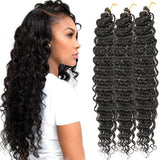 Soft and voluminous deep wave braided hair for women/ Deep Wave Braided Hair / Latin Curly Wig / Fluffy Crochet Hair / Curly Braided Wig