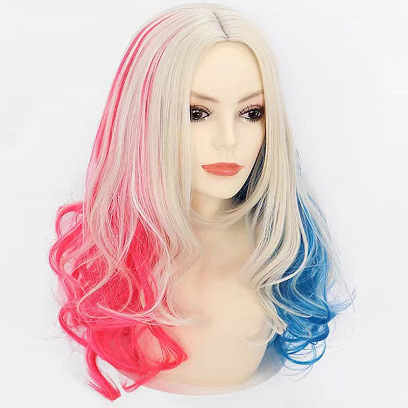 High-quality Halloween cosplay wig for festive dress-up / Gradient Costume Wig / Anime Party Wig / Non-Mainstream Wig / Headband Cosplay Wig / Fancy Dress Wig / Gradient Halloween Hair / Unique Cosplay Wig / Amazon Costume Wig / Funky Party Hairpiece
