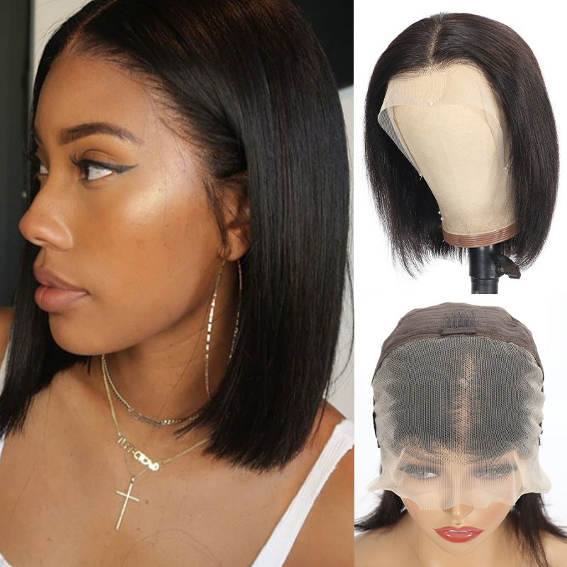Elegant Straight Human Hair Wig for Women