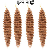 Soft and voluminous deep wave braided hair for women/ Deep Wave Braided Hair / Latin Curly Wig / Fluffy Crochet Hair / Curly Braided Wig