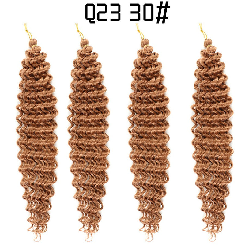 Soft and voluminous deep wave braided hair for women/ Deep Wave Braided Hair / Latin Curly Wig / Fluffy Crochet Hair / Curly Braided Wig