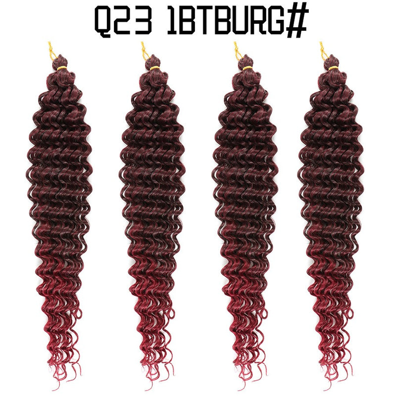 Soft and voluminous deep wave braided hair for women/ Deep Wave Braided Hair / Latin Curly Wig / Fluffy Crochet Hair / Curly Braided Wig