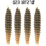 Soft and voluminous deep wave braided hair for women / Deep Wave Braided Hair / Latin Curly Wig / Fluffy Crochet Hair / Curly Braided Wig