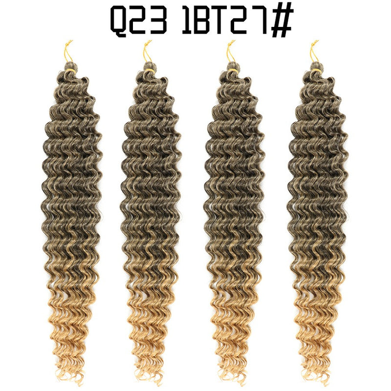 Soft and voluminous deep wave braided hair for women / Deep Wave Braided Hair / Latin Curly Wig / Fluffy Crochet Hair / Curly Braided Wig