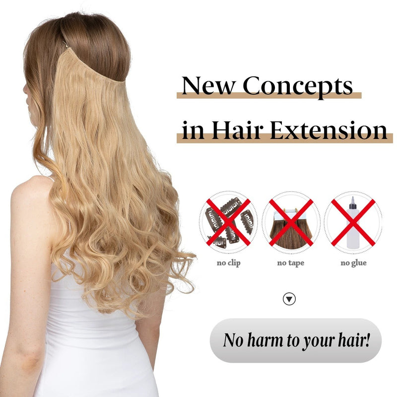 Versatile long curly hair extension suitable for daily wear / High-Temp Silk Wig / European American Wig