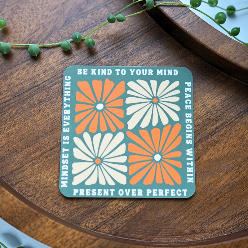 Durable Be Kind to Your Mind Sticker for Laptops