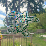 Sea life Turtle Suncatcher Sticker perfect for home décor