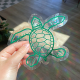 Sea life Turtle Suncatcher Sticker perfect for home décor