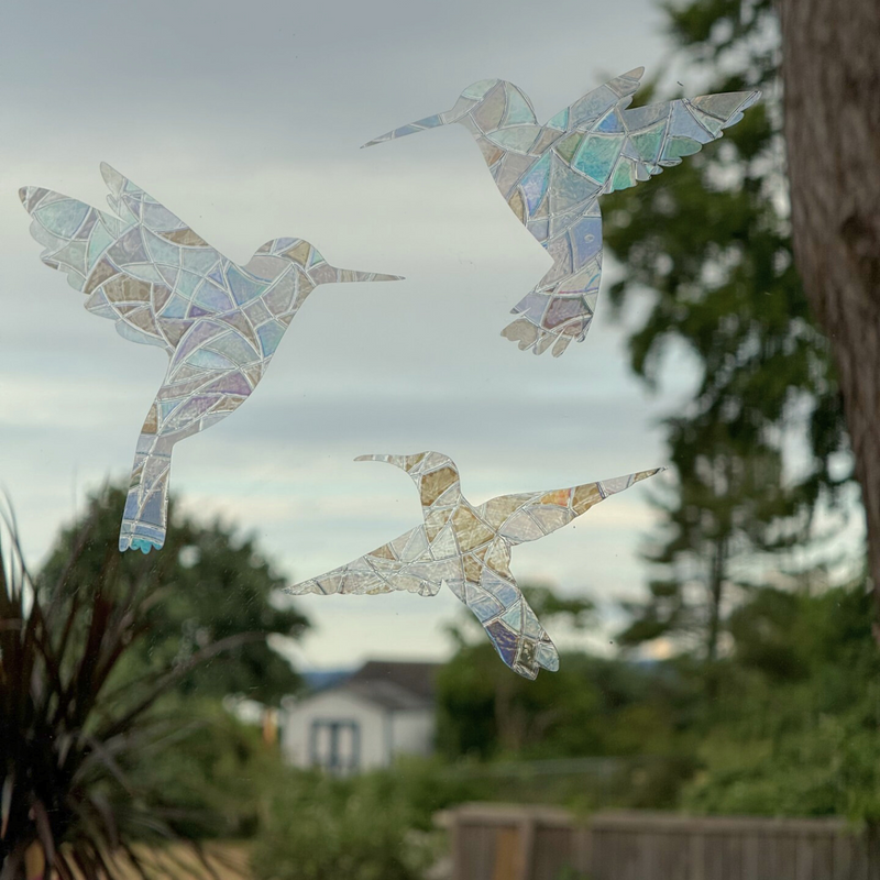 Hummingbird Suncatcher Stickers 3 Pack