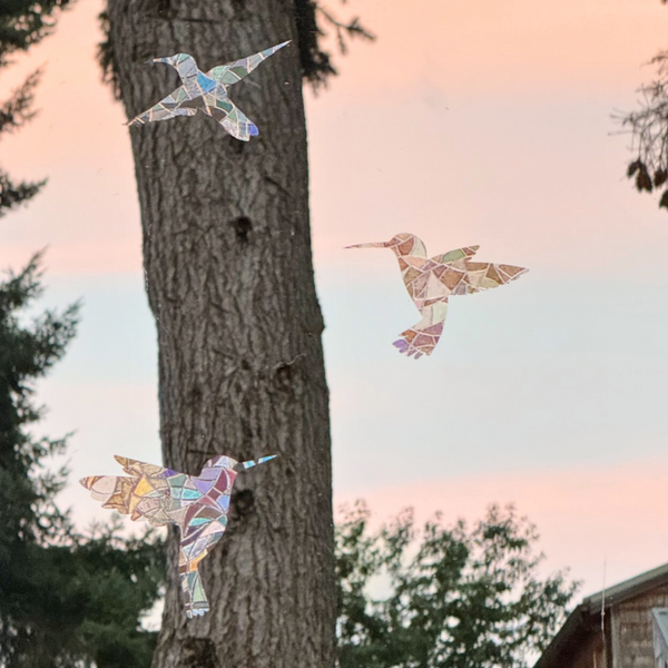 Hummingbird Suncatcher Stickers 3 Pack