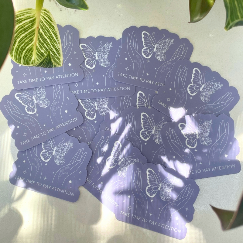 Take Time to Pay Attention Sticker