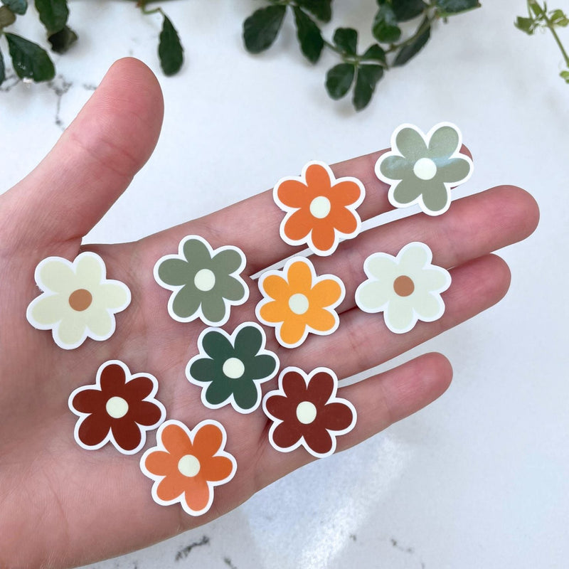 Mini Autumn Daisy Sticker Pack