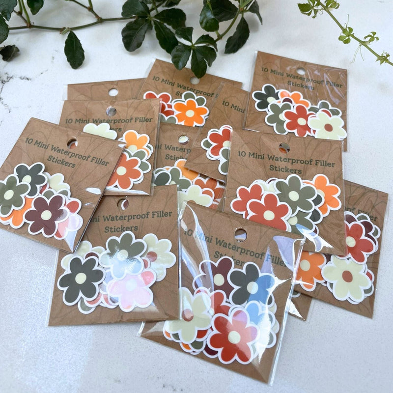 Mini Autumn Daisy Sticker Pack