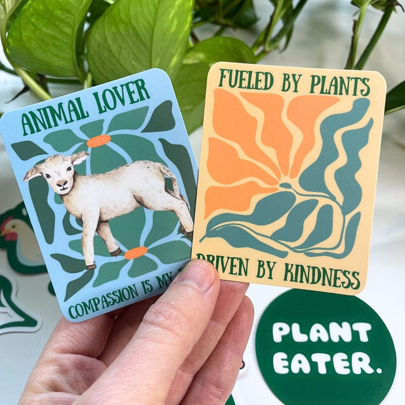 Trendy Plant Eater - Vegan Sticker Perfect for Gifting