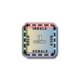 Stress Relief Box Breathing Square Sticker for bottles