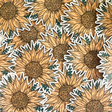 Vibrant Bohemian Sunflower Sticker for Planners