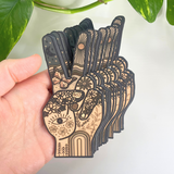 Vibrant Hippie Peace Hand Sticker for Daily Use