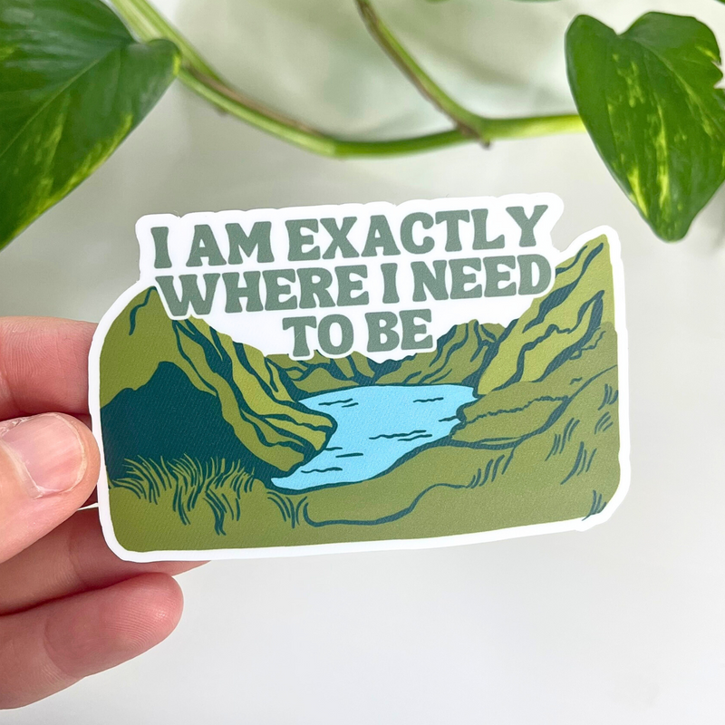 Positive mindset sticker for emotional health support