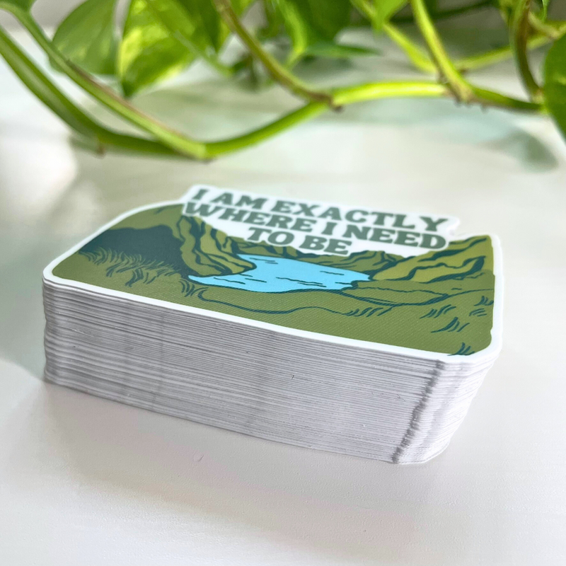 Positive mindset sticker for emotional health support