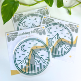 Mountain and Forest Suncatcher Sticker for windows