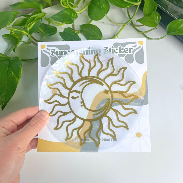 Artistic Sun and Moon Suncatcher perfect for unique gifts