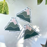 Vibrant Mountain Triangle Breathing Sticker for Daily Use