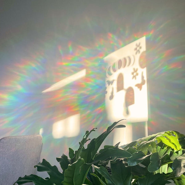 Mountain and Forest Suncatcher Sticker for windows