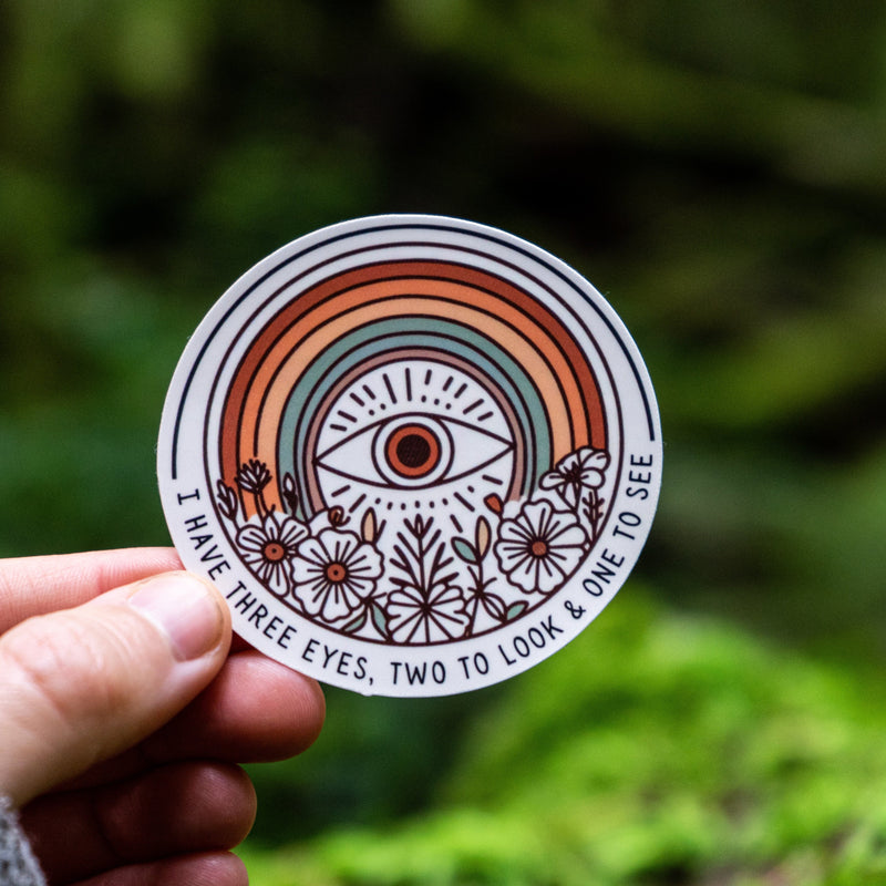 Third Eye Chakra Sticker for laptops and journals