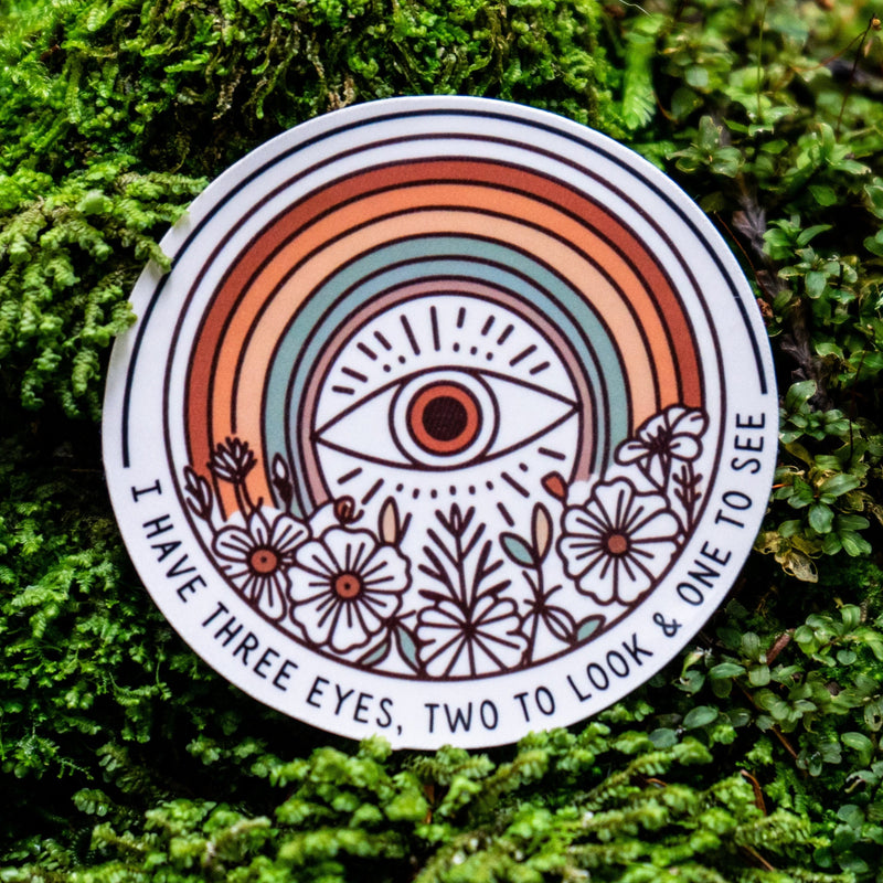 Third Eye Chakra Sticker for laptops and journals