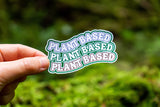 Wavy Plant-Based Vegan Sticker