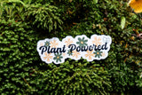 Plant Powered Vegan Sticker for laptops and water bottles