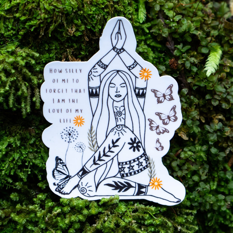 Self-Love Affirmation Sticker for Laptops