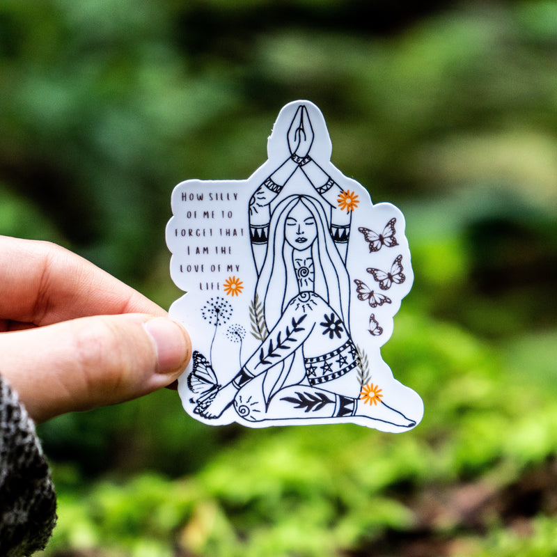 Self-Love Affirmation Sticker for Laptops