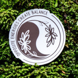 Opposite Energies Create Balance - Yin and Yang Sticker