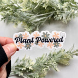 Plant Powered Vegan Sticker for laptops and water bottles