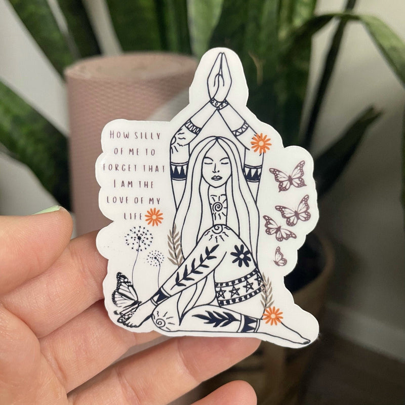 Self-Love Affirmation Sticker for Laptops