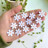 Decorative mini white flower stickers for DIY crafts